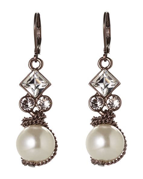 Givenchy Faux Pearl Earrings 